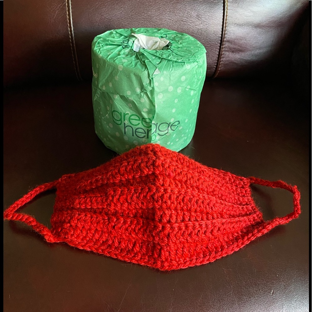 Hand-knitted Face Mask - Picture 5 of 11